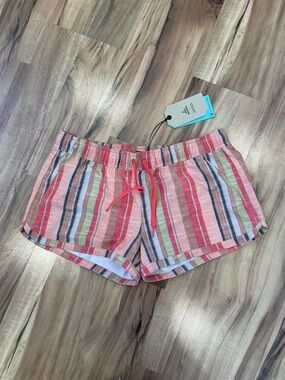 NWT Prana Mariya Short Soleil Stripe Workout Hiking Outdoors Quick Dry UPH